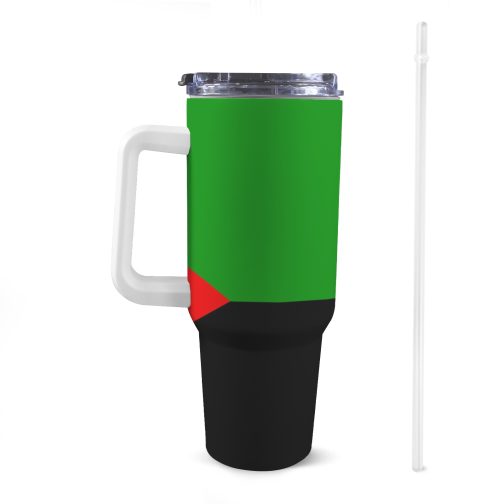 Martinique Flag 40oz Tumbler With Handle & Straw