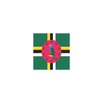 Dominica Flag Temporary Tattoo