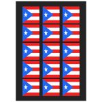 Puerto Rico Flag Temporary Tattoo