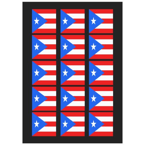 Puerto Rico Flag Temporary Tattoo