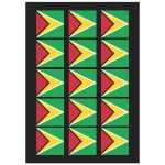 Guyana Flag Temporary Tattoo