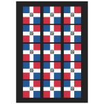 Dominican Republic Flag Temporary Tattoo