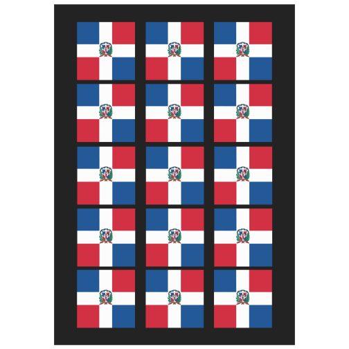 Dominican Republic Flag Temporary Tattoo