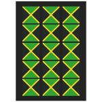 Jamaica Flag Temporary Tattoo