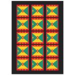 Grenada Flag Temporary Tattoo
