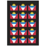 Antigua and Barbuda Flag Temporary Tattoo