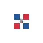 Dominican Republic Flag Temporary Tattoo