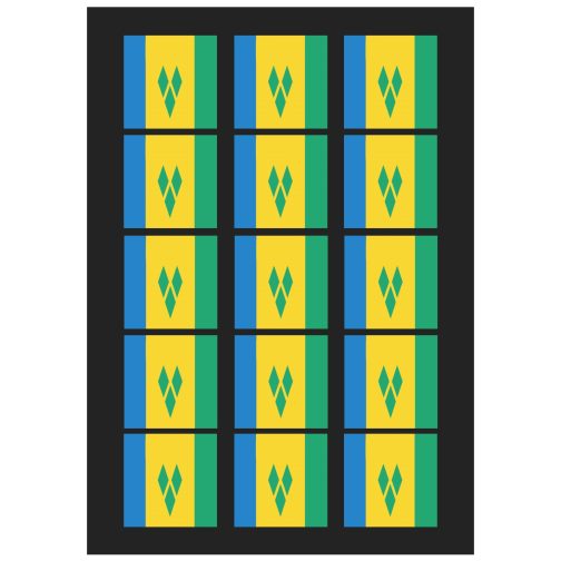 Saint Vincent & the Grenadines Flag Temporary Tattoo