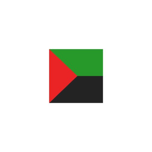 Martinique Flag Temporary Tattoo