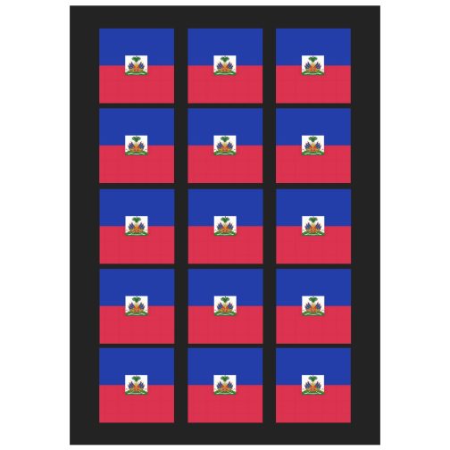 Haiti Flag Temporary Tattoo