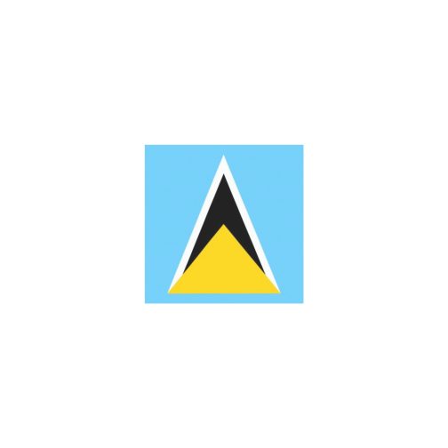 St. Lucia Flag Temporary Tattoo