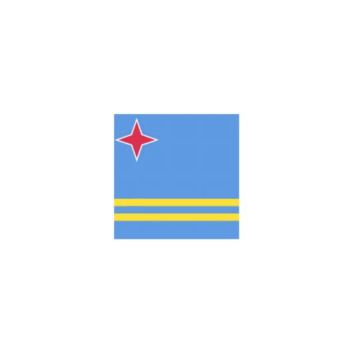 Aruba Flag Temporary Tattoo