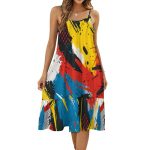 Tye Dye Suspender Sleeveless Dress