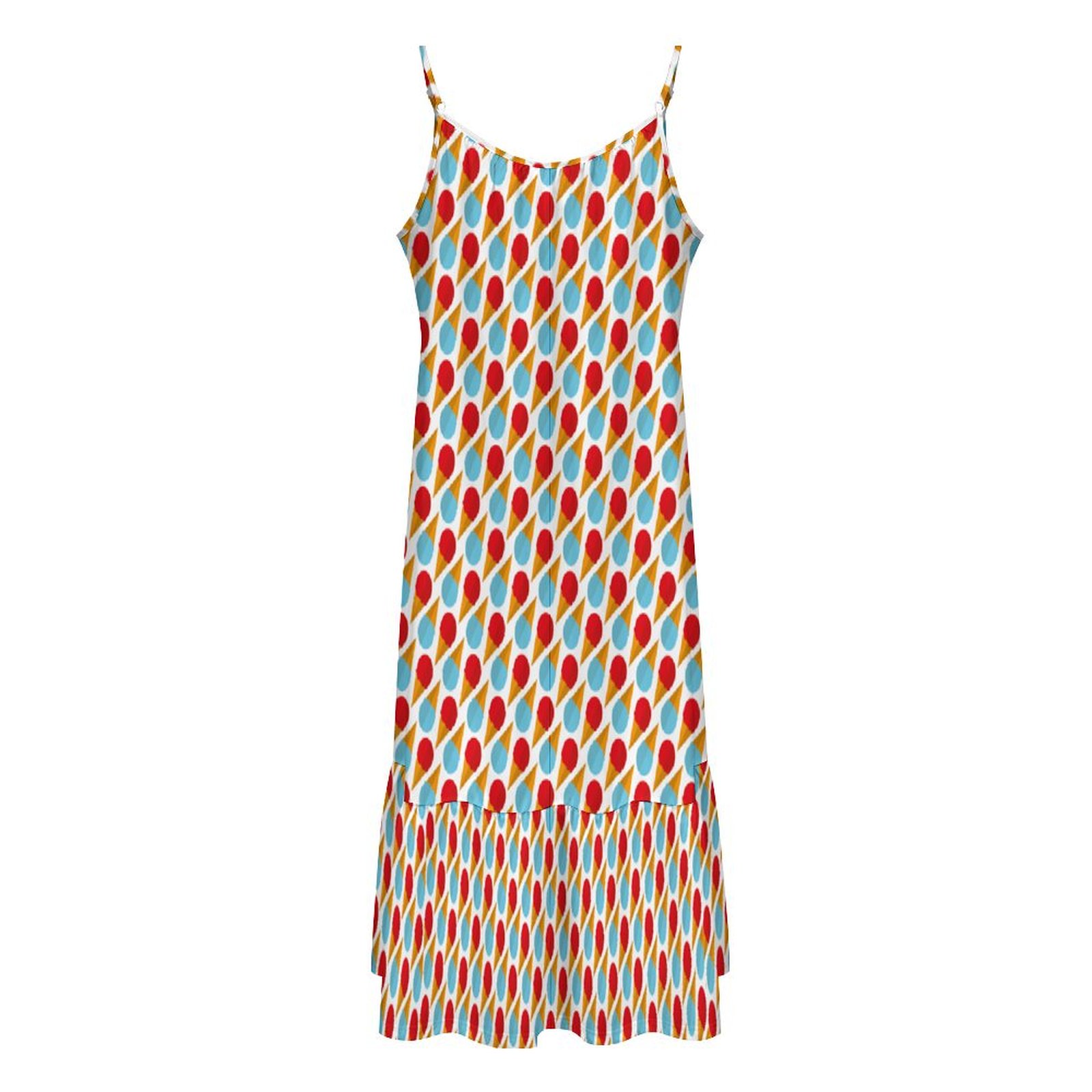 Ice-cream Lovers Suspender Sleeveless Dress Ice-cream Lovers Suspender Sleeveless Dress