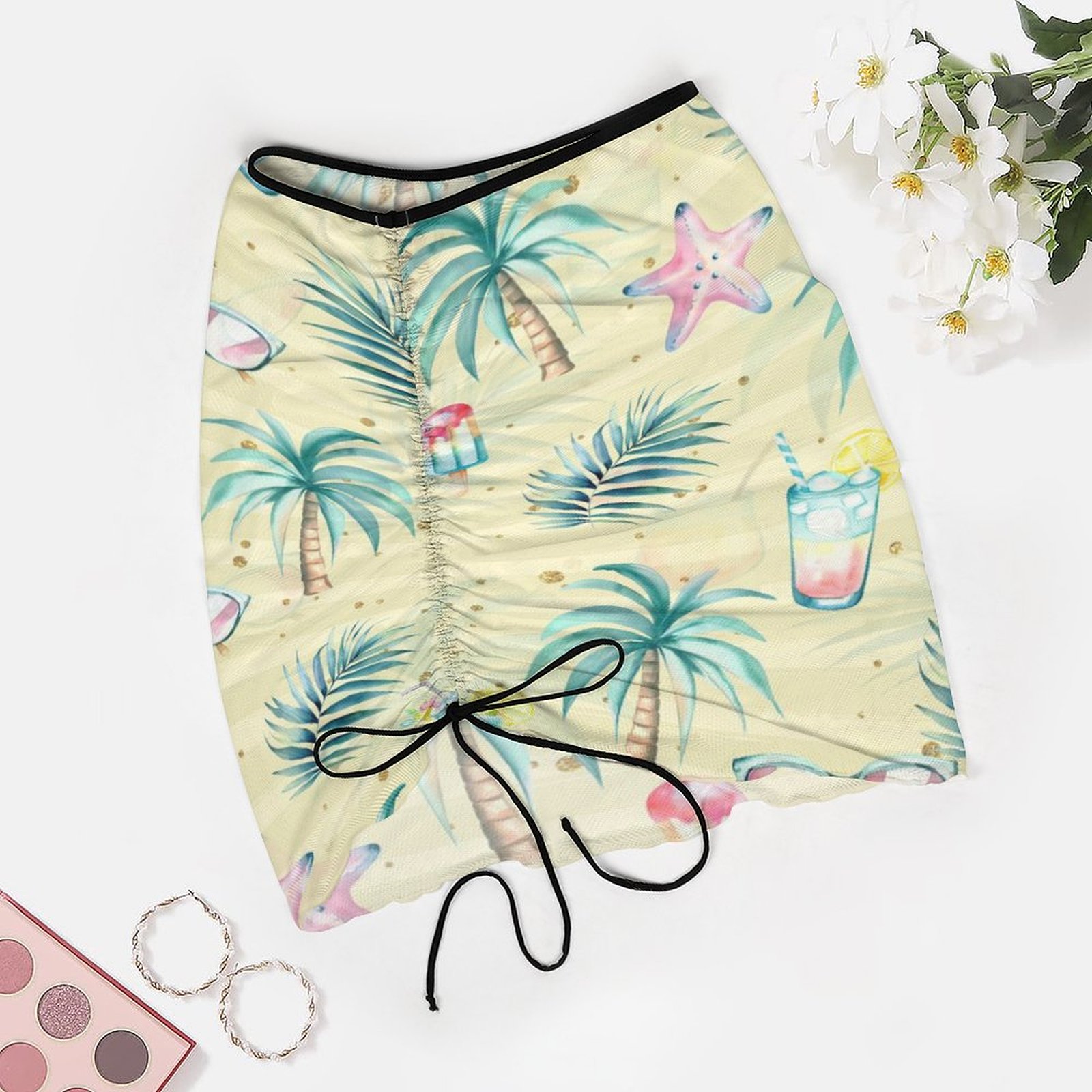 Colorful Palm Beach Skirt Colorful Palm Beach Skirt