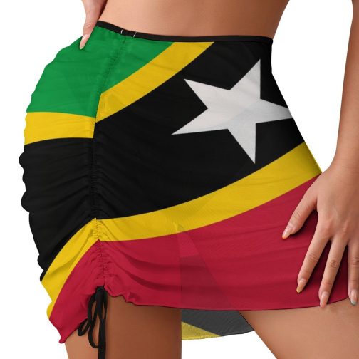 St. Kitts and Nevis Flag Beach Skirt