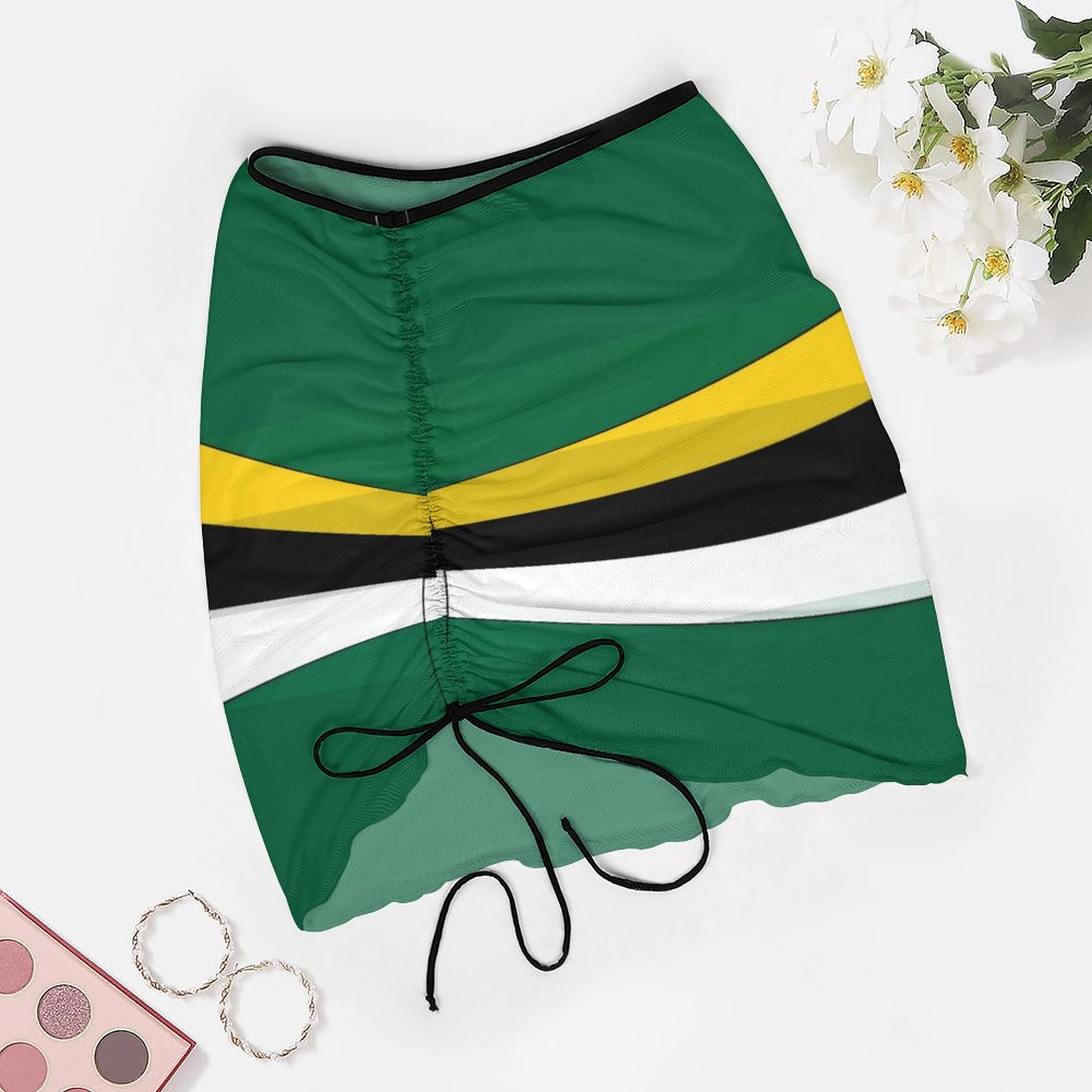 Dominica Flag Beach Skirt