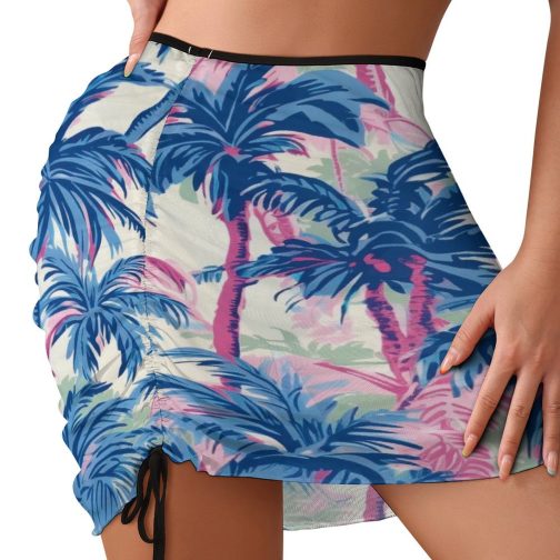 Blue Palm Beach Skirt