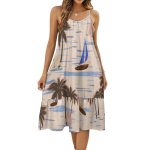 Let’s Sail Suspender Sleeveless Dress