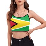Guyana Flag Women's Spaghetti Strap Crop