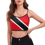 Trinidad and Tobago Flag Women's Spaghetti Strap Crop