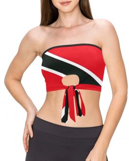 Caribbean Flag Women's Tie Bandeau Top - Jamaica, Cuba, Grenada & more