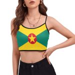 Grenada flag Women's Spaghetti Strap Crop