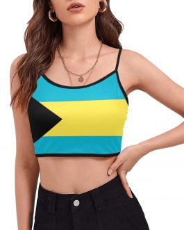 The bahamas Women's Spaghetti Strap Crop