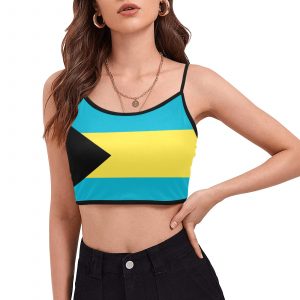 The bahamas Women's Spaghetti Strap Crop